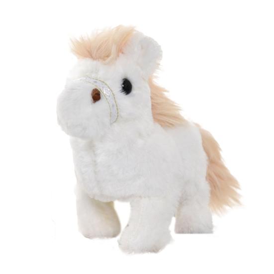 Electric Plush Horse Toy with Sound Kids Walking Interactive Horse Plushie Toddlers Boys Girls Educational Simulation Stuffed Animal Toy