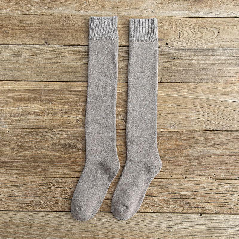 Extra Thick Winter Knee-High Cotton Socks for Men & Women