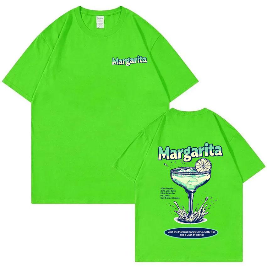 

Funny Margarita Cocktail Print T-shirt Men Women Fashion Casual Pure Cotton T Shirts Summer Unsiex Vintage Oversized Streetwear 2XL