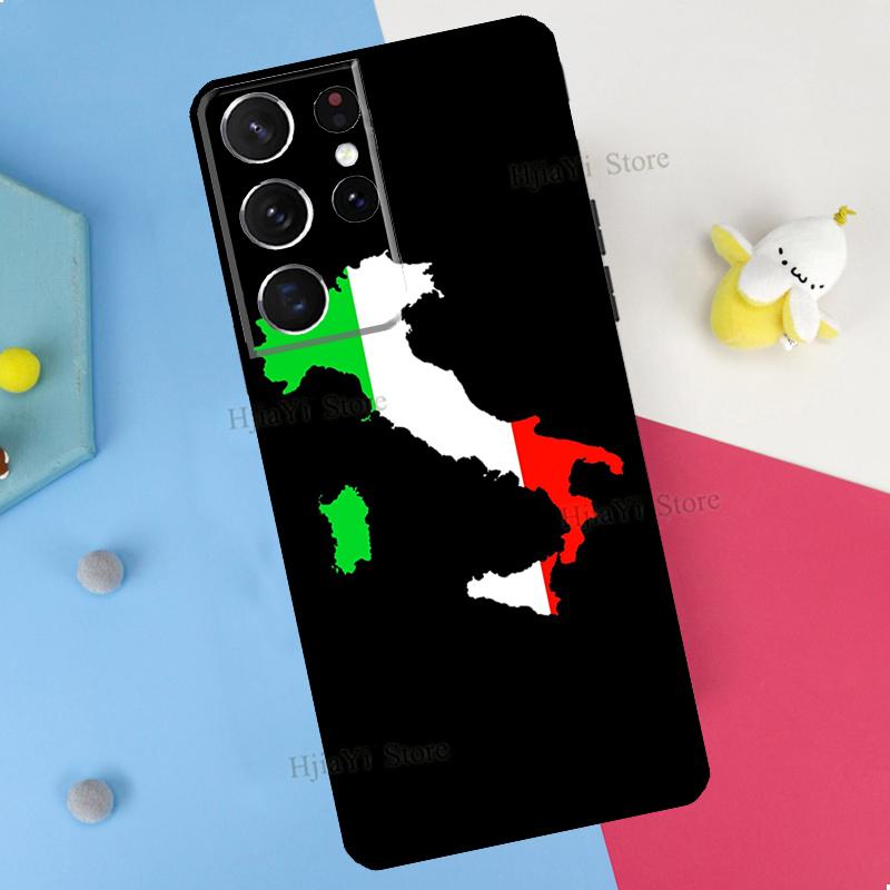 Italy Flag Phone Case For Samsung Galaxy S23 S22 Ultra Note 20 10 S8 S9 S10 Plus S20 FE S21 FE Cover