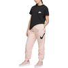 Nike Knitted Sweatpants Women's Pink Moderate Cuffed Pants DM6183-610