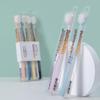 HAONIU Adult Soft Bristle Wide-Head Toothbrush 3-Pack