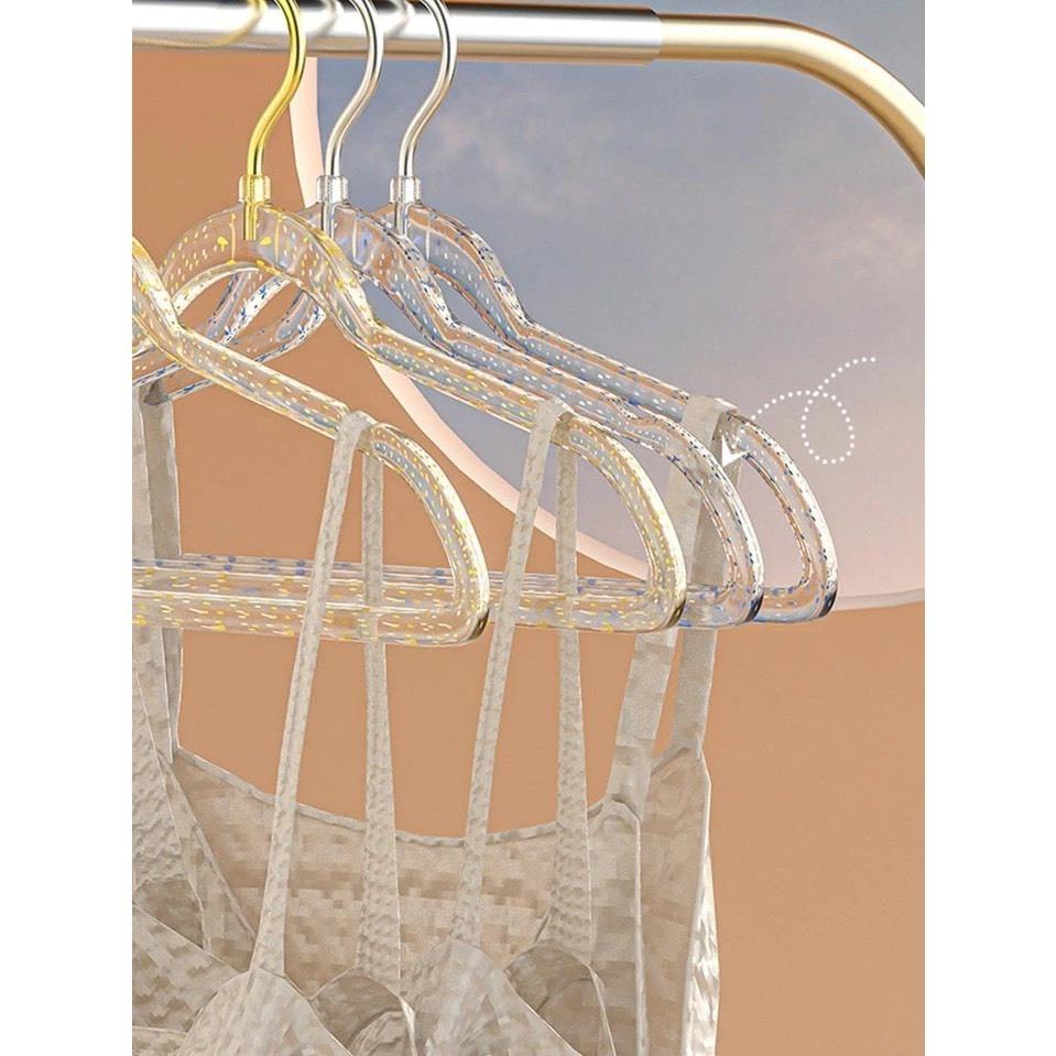 1/5pcs Acrylic Hanger Home Clothes Non-Slip Trouser Rack Drying Coat Suit Space Saving Hanger Rack Wardrobe Storage Organization