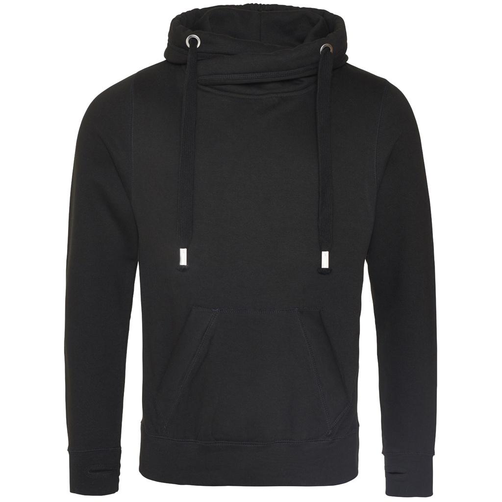 Awdis Unisex mikina s kapucí pro dospělé s překříženým výstřihem