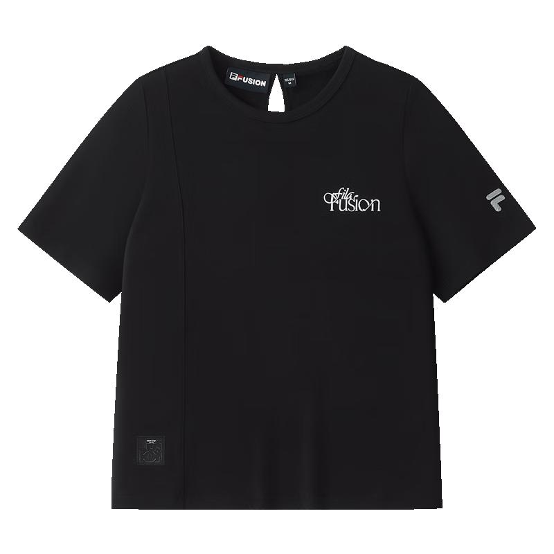 FILA FUSION Women s Slim-Fit Knit Short Sleeve T-Shirt M