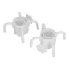 2Pcs Plastic Beach Umbrella Hanging Hook Umbrella Hanger 4 Prong Towel Hat Sunglasses Holder White