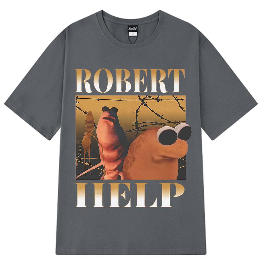 2025 Summer Marcus The Worm I Dont Like This Rock Funny Men Harajuku Shortsleeved Cotton Hiphop Casual Breathable Tshirts