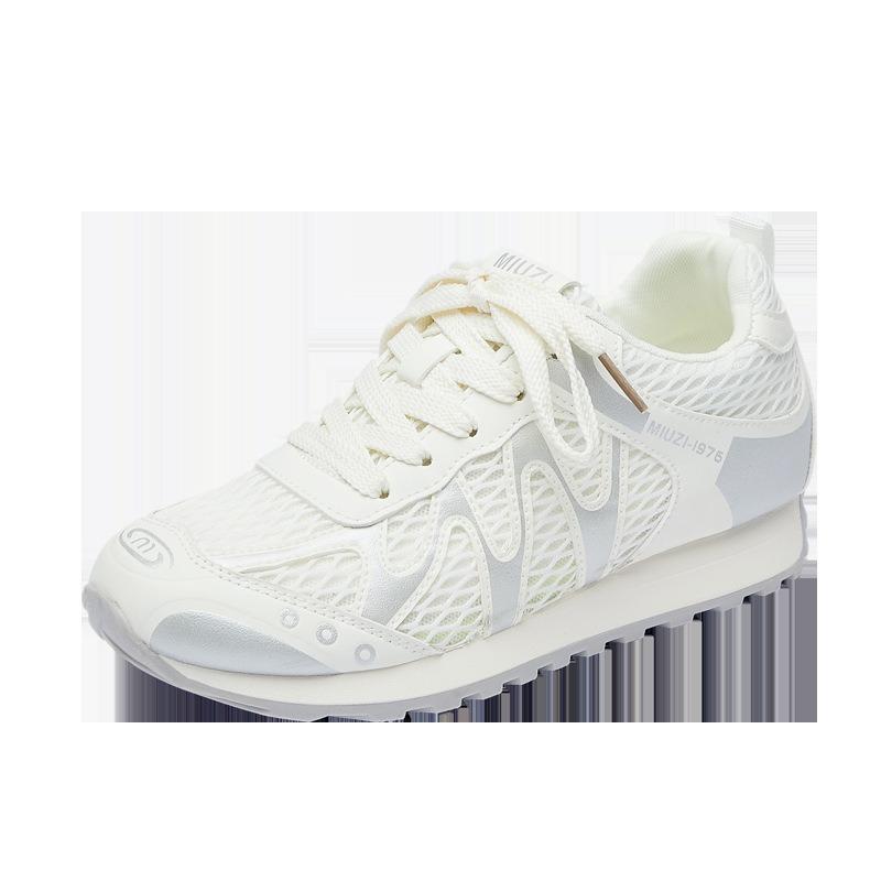 Women's Summer New Breathable Thin Casual Sports Shoes Thick-soled Inner Height-increasing Women's Shoes