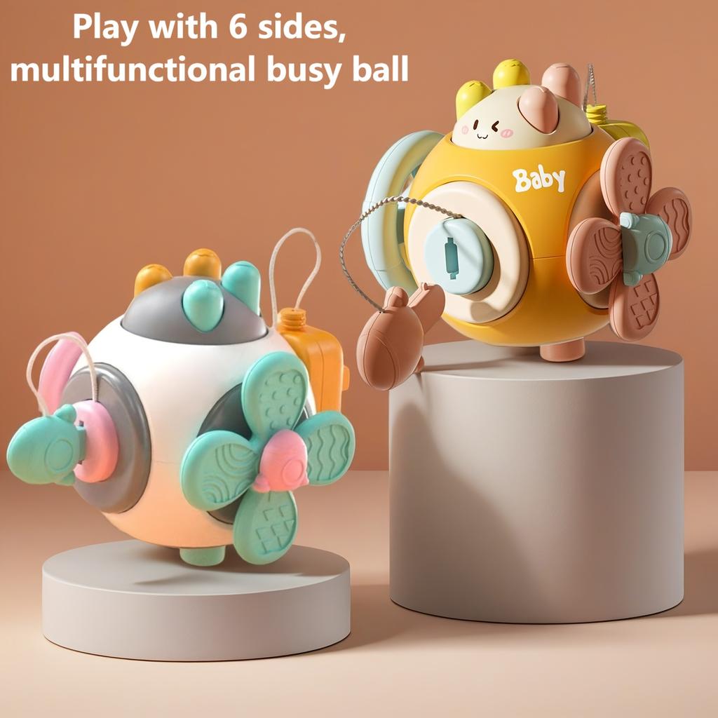 New Colorful Busy Ball Multifunctional Toy for Infants and Toddlers, 6 Play Modes, Available In  Random Component Colors