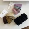 4er Set Solide Breite Haarbänder Seile Damen Pferdeschwanzhalter Haargummi Scrunchies Gummibänder Stirnband Koreanische Mode Haaraccessoires
