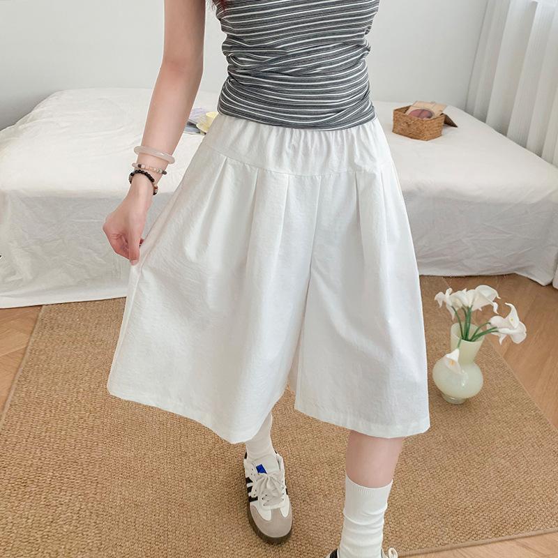 College Casual Shorts Women's Summer Thin High Waist Loose and Thin Wide-leg Pants Small Five-point Pants Sports Pants