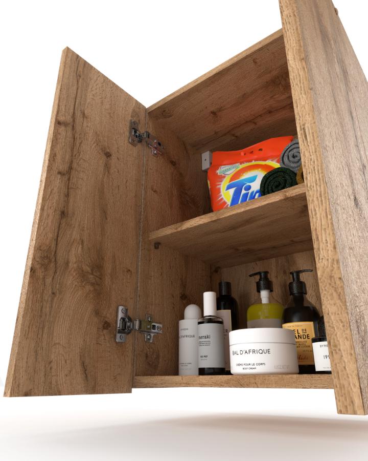 Mobile da Bagno a Sospensione Wotan Oak 40 CM Colonna da Bagno
