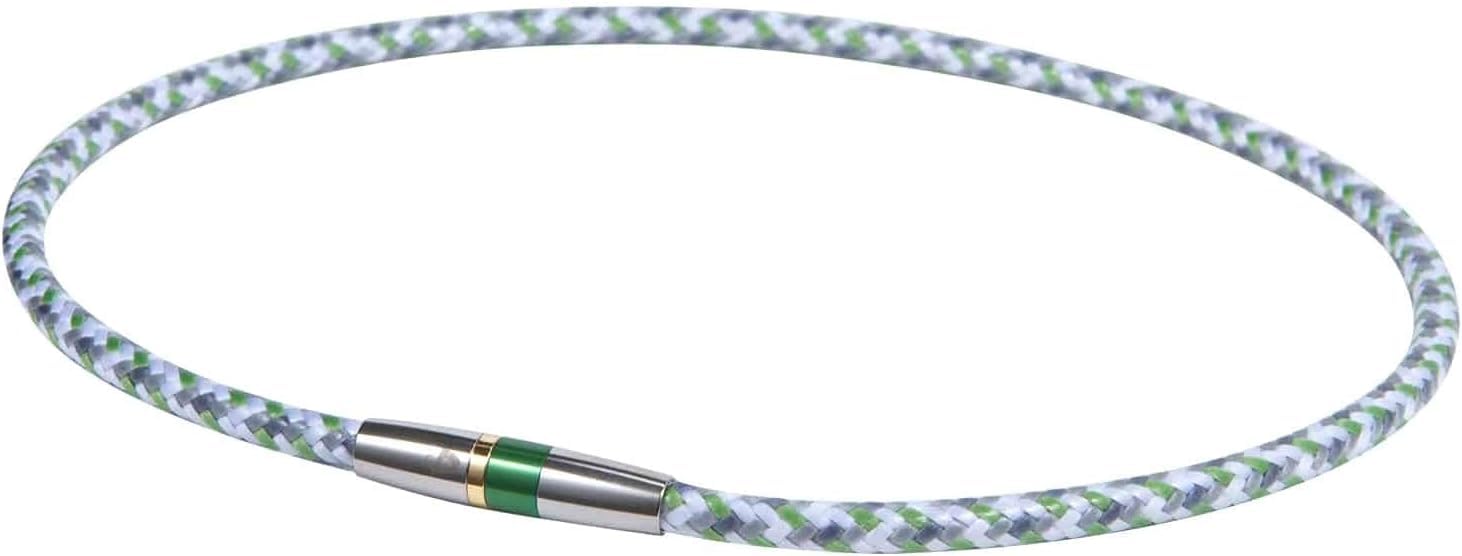 

Phiten RAKUWA Neck X50 High-End III Green Necklace, 50cm