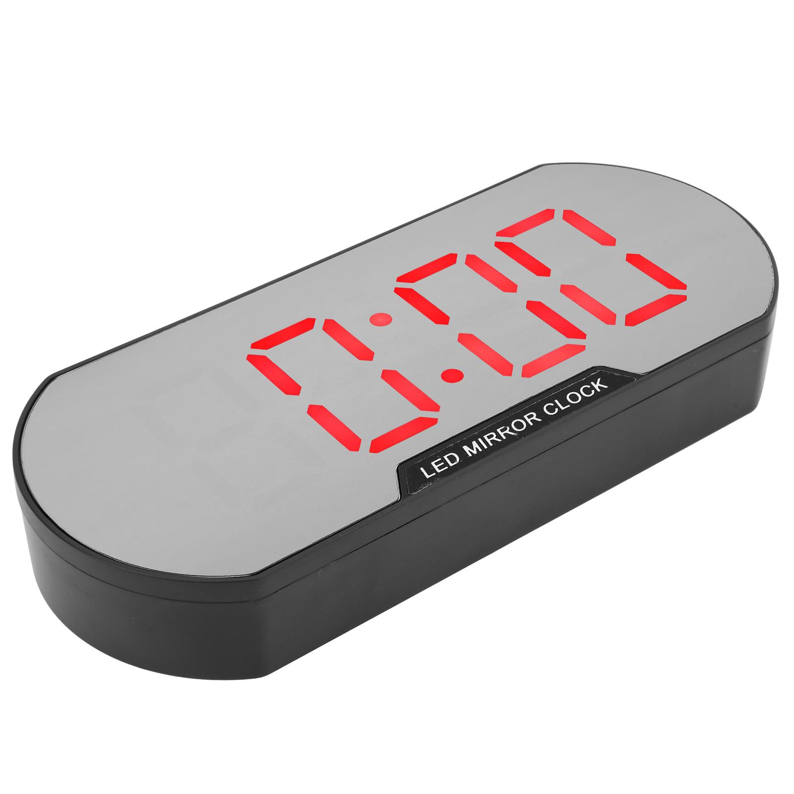 

Будильник LED Цифровий дисплей Дзеркало для макіяжу USB Акумуляторний Годинник для Дітей Літніх Людей Спальні Офісу Дому ШколиЧервоний червоний