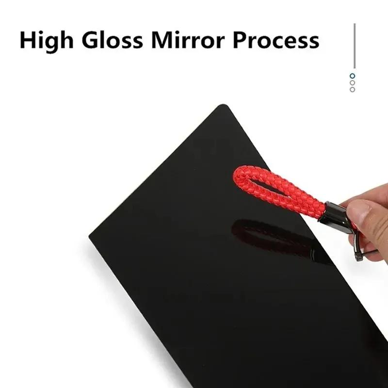 For Ford Ecosport 2013- Piano Black B C Pillar Stickers, Easy tall PC Window Trim Anti-Scratch Exterior Styling Parts