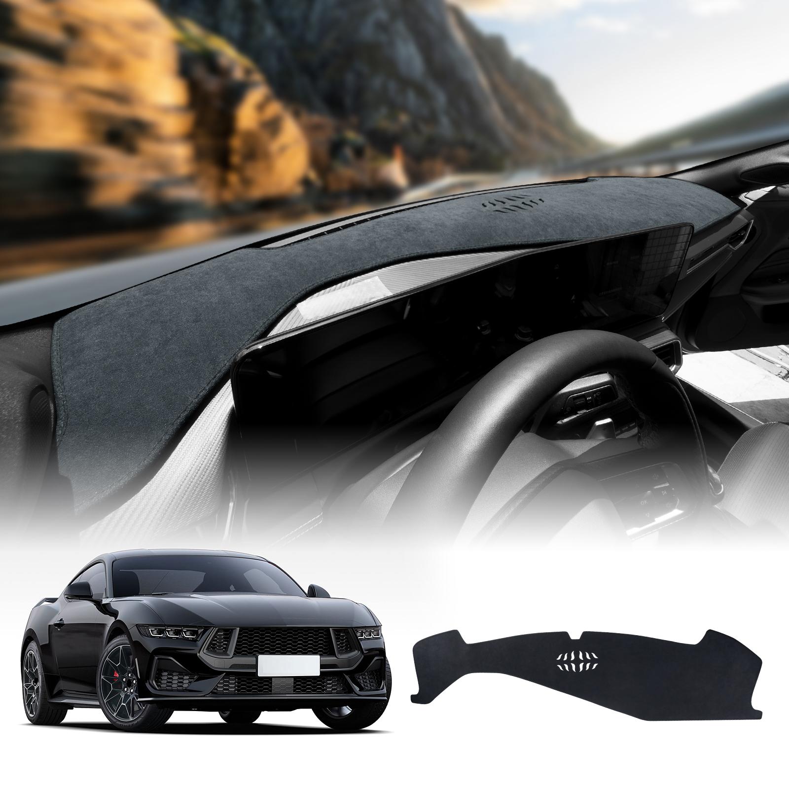Tappetino Cruscotto in Flanella Per Ford Mustang Dark Horse EcoBoost GT S650 2025 2025 2026 Parasole Auto Tappeto Antiriflesso Anti-UV Cruscotto Antis
