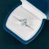 BELLA BOX Partysu Style Women Ring Sky Blue Oval Zircon Stylish Wedding Ring Fine Gift For Girls Rings