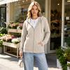 Women's Zip Up Hoodie Loose Fit Long Sleeve Sweatshirt with Pockets for Winter