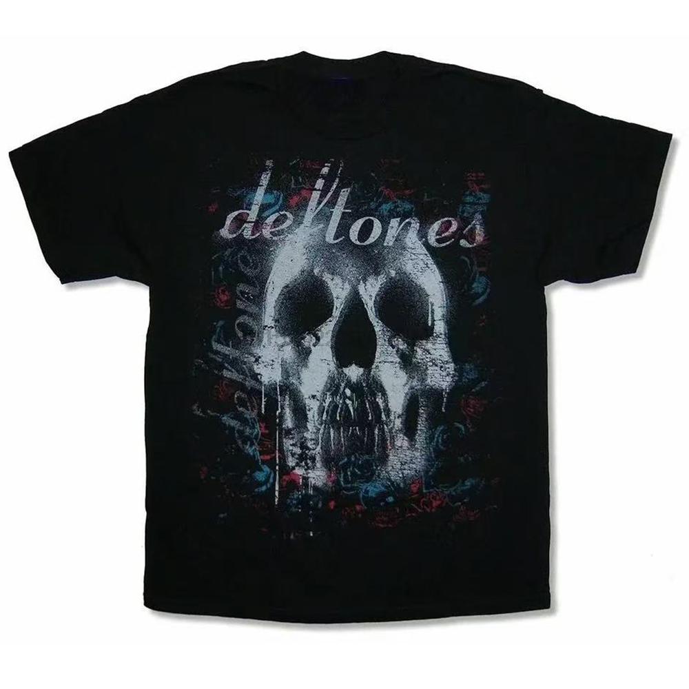 

Ужасы Deftones Футболка Мужская Харадзюку Готика Черная Футболка Лето Мальчики Девочки Уличная одежда Японский Винтаж Свободная 01336 3XL
