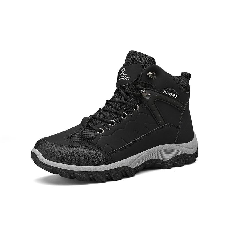 Herrenschuhe Herbst und Winter neue Sport Outdoor Bergsteigen Martin Stiefel Leder und Plateau lässige Stiefel Herrenschuhe