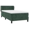 3127538 vidaXL Divan Bed with Mattress Dark Green 100x200 Cm