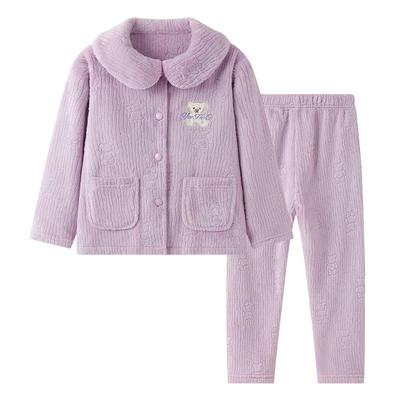 Dicker Flanell-Pyjama-Set für Kinder