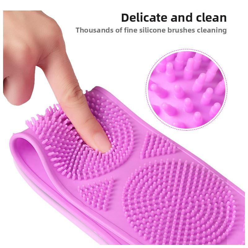 Long Strip Pull Back Strip Bath Brush, Men and Women Double-sided Long Strip Rub Back Rub Ash Rub Mud Bath Massage Bath Towel