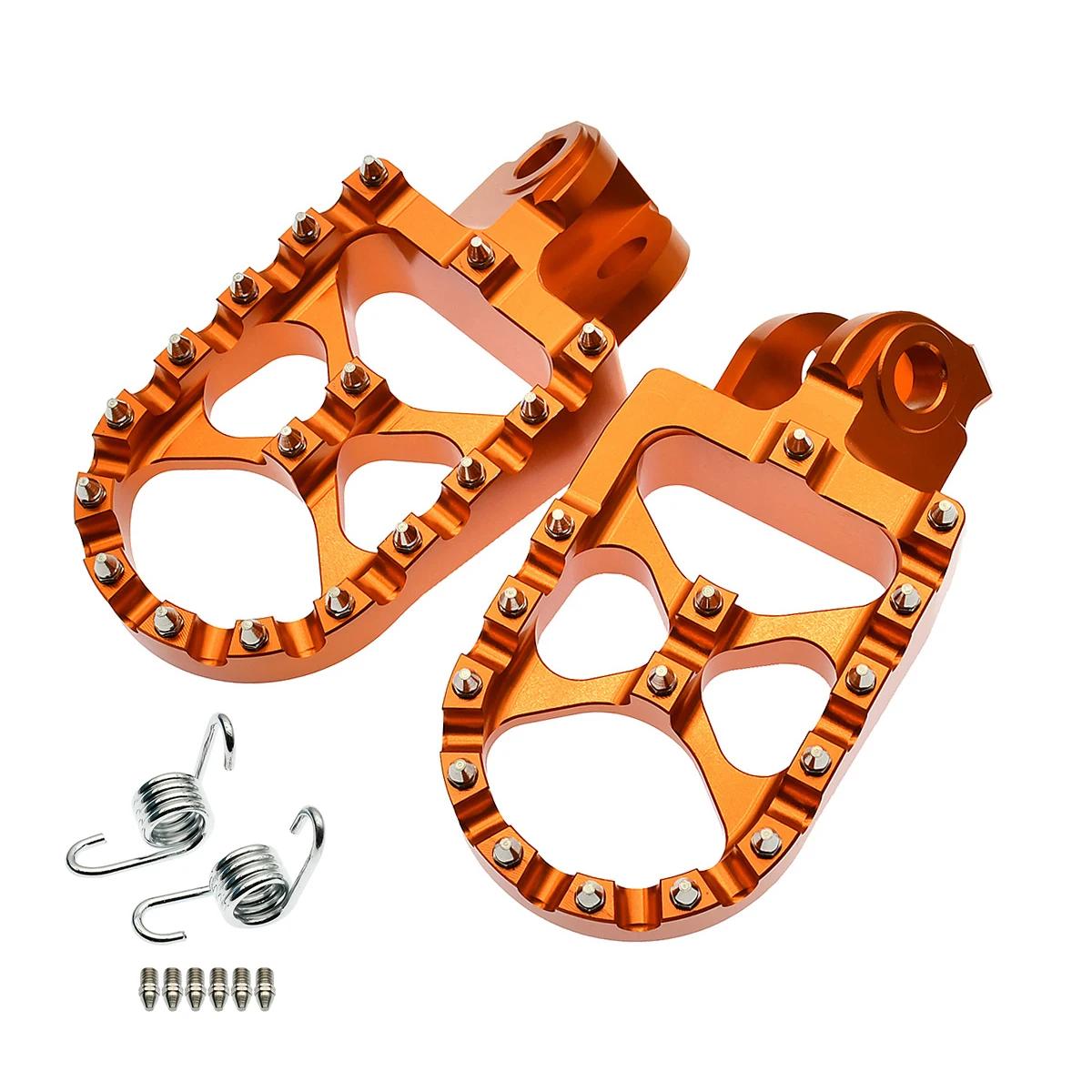 Footrests Footpeg Foot Pegs Rests Pedals For Beta RR 250 300 350 390 400 430 450 480 498 500 520 525 4T Xtrainer GASGAS ES SM оранжевый