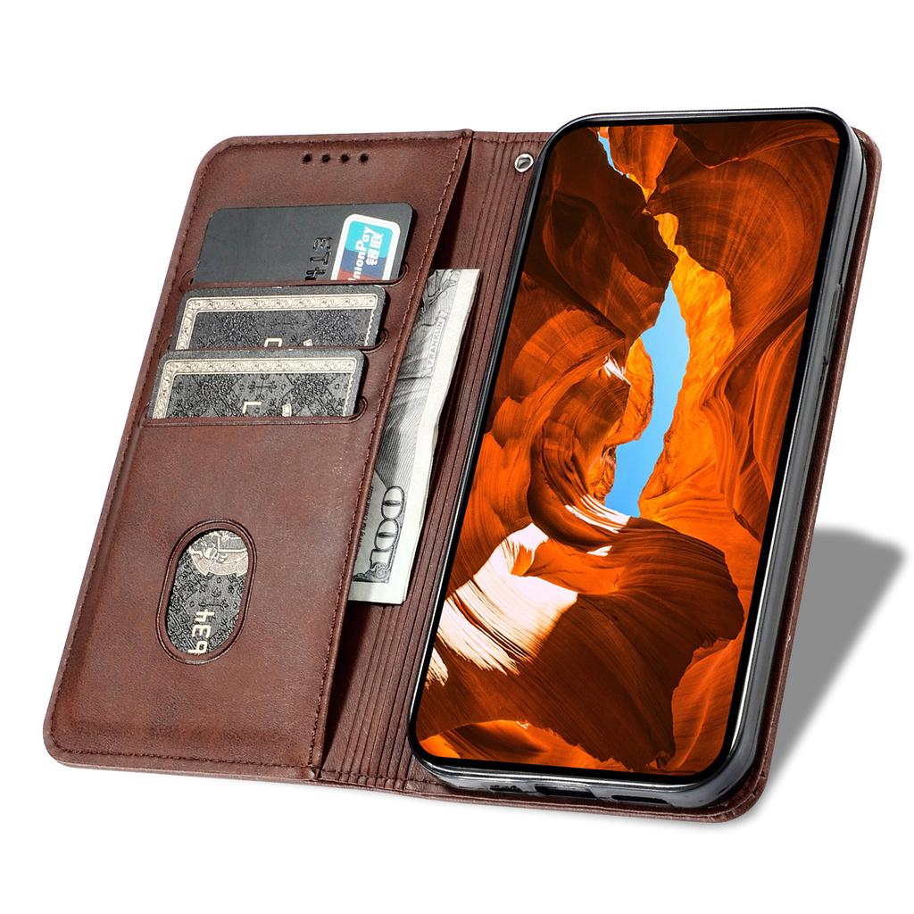 For Honor 400 Lite Stand Case Lucky Deer Imprinted Magnetic Closure Leather Wallet Phone Cover