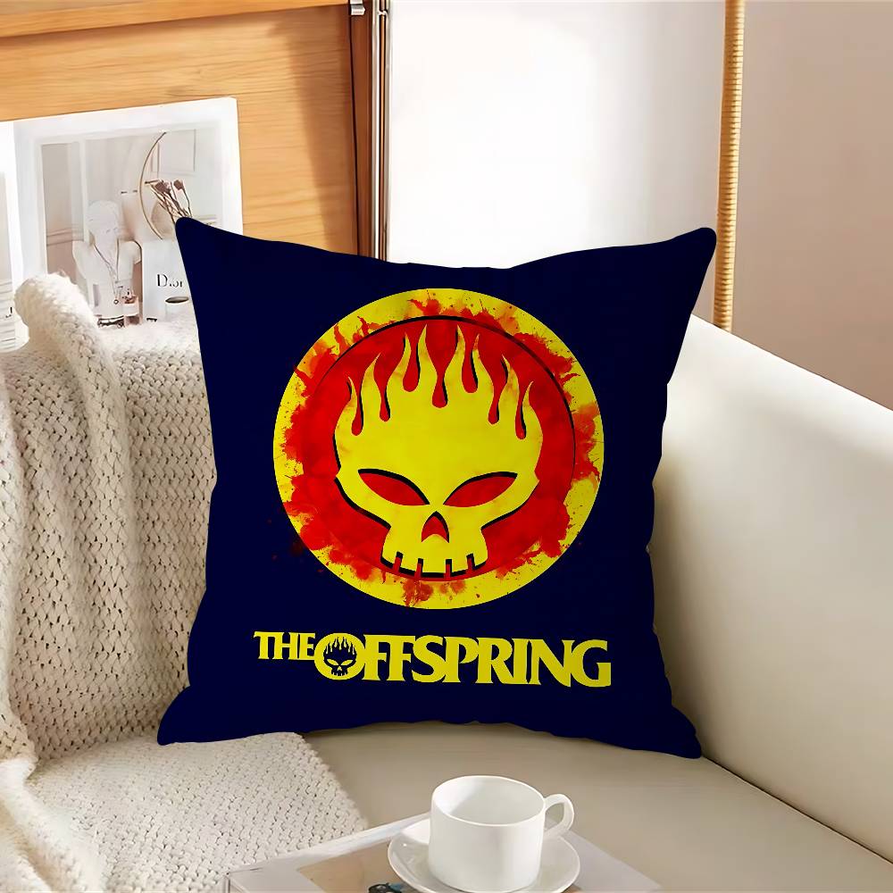 P-PunkS R-Rock The Offspring Logotyp Kuddfodral Avtagbart Tvättbart Kuddöverdrag – Helt Säsongsbetonat Mjukt Linne