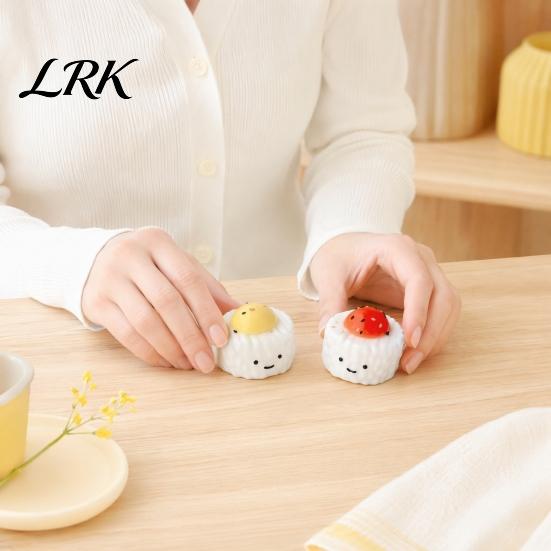 Sensory Stress Ball Yolk Rice Squeeze Toy, Smiling Cartoon Dumpling Toy Relief Slow Rebound Fake Food Portable Reliever
