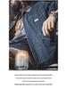 Men's American Retro Denim Detroit Jacket: Washed & Distressed Casual Lapel for Spring