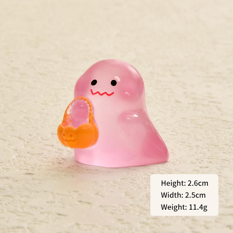 

Мини светящийся Хэллоуин Призрак Украшение Мультфильм Кукла Микро Пейзаж Кукольный Дом Модель Автомобиля Интерьер Домашнего Рабочего Стола Украшение A3