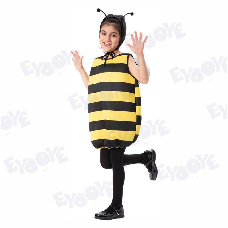 Kid s Halloween Ladybug, Bee, and Black Cat Hooded Costumes for Kindergarten Role-Playing & Stage Performances