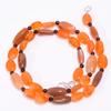 Natural Carnelian Moonstone Garnet Gemstone Beads Necklace 3-16 Mm 18" UB-8008 UB-8008