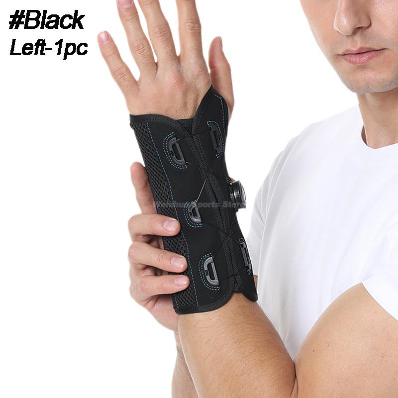 1 шт. Запястный бандаж при синдроме запястного канала, фиксатор для руки с регулируемой застежкой, ночной фиксатор для запястья при артрите, тендините, растяжениях