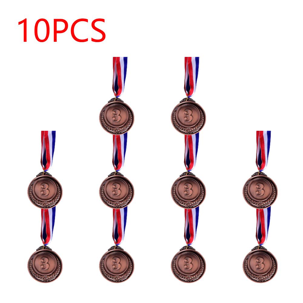 10-1PCS Gold Silver Bronze Metal Award Winners Medals Sports Day Competitions Awards Medal Adults Kids Outdoor Games Souvenir