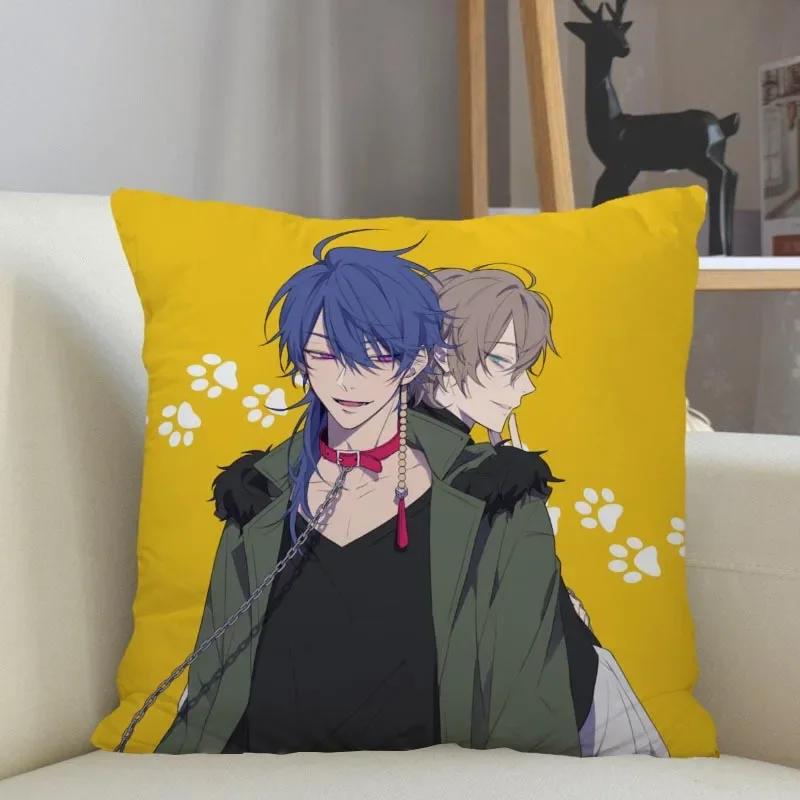 Hypnosis Mic -Division Rap Battle Pillowcase Home Decoration 45x45cm Zipper Square Pillowcase Throw Pillow Cover Drop Shipping