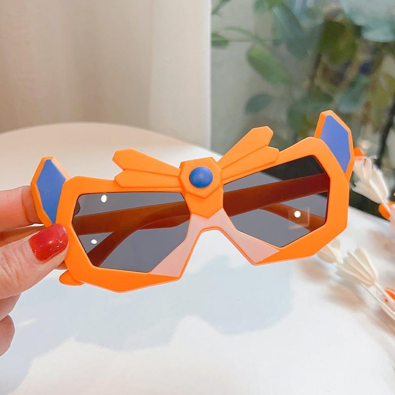

Children S Sunglasses Cool Handsome Boy Female Cartoon Transformers Sunglasses Baby Funny Toy Sunshade Photo Glasses оранжевый