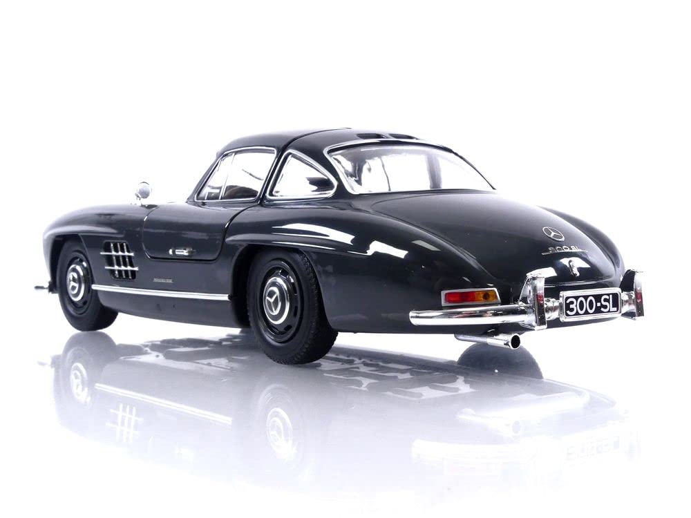 Minichamps Scale 300SL Coupe 1955 Dark Grey Diecast Model Car 1/18 Mercedes-Benz (W198) (110037219)