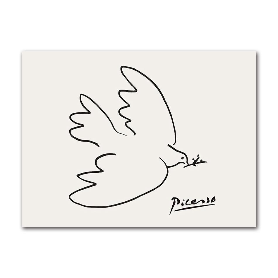 Abstract Matisse Picasso Canvas Painting Nordic Posters Leaf Wall Art  And Prints Pictures For Living Room Decor Vintage