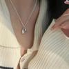 Xiaomi S925 Sterling Silver Necklaces For Women Simple Minimalist Pendant Necklaces Waterdrop Shape Necklace Birthday Gift