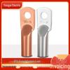 Purple Copper DTG Tube Stamped Wiring Lugs, Pickled Tinned Terminals, Crimping Ear Wire Lugs