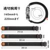 ANNEFIT Denim Watch Band, Casual Watch Replacement Band, Fabric Velcro Watch Strap, Quick Release, 16mmBlack