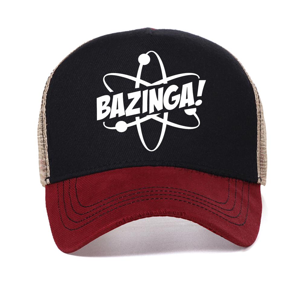 Bazinga Print baseball cap Summer fashion For Men Women snapback hat outdoor sports adjustable mesh sun hats cool trucker caps