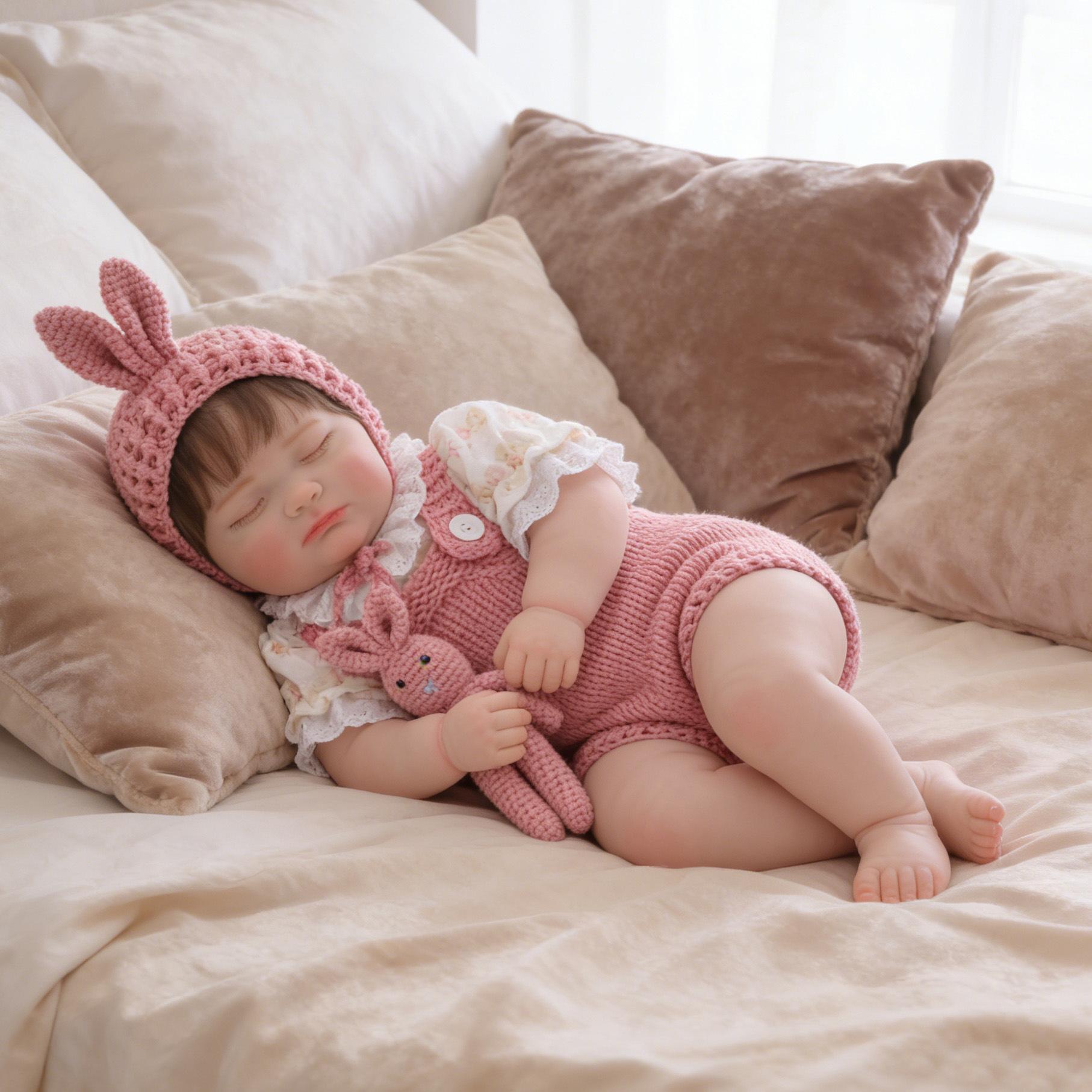 

Cross65 Large Fat Baby Reborn Silicone Doll - Realistic Dress-up Toy for Children Clothing HBL26009