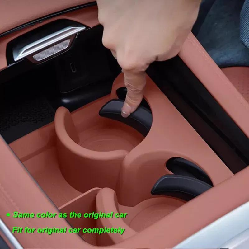 For Mercedes Benz C Class W206 GLC X254 -2025 Central Console Water Cup Holder Silicone Waterproof Protective Pad Cover Trim