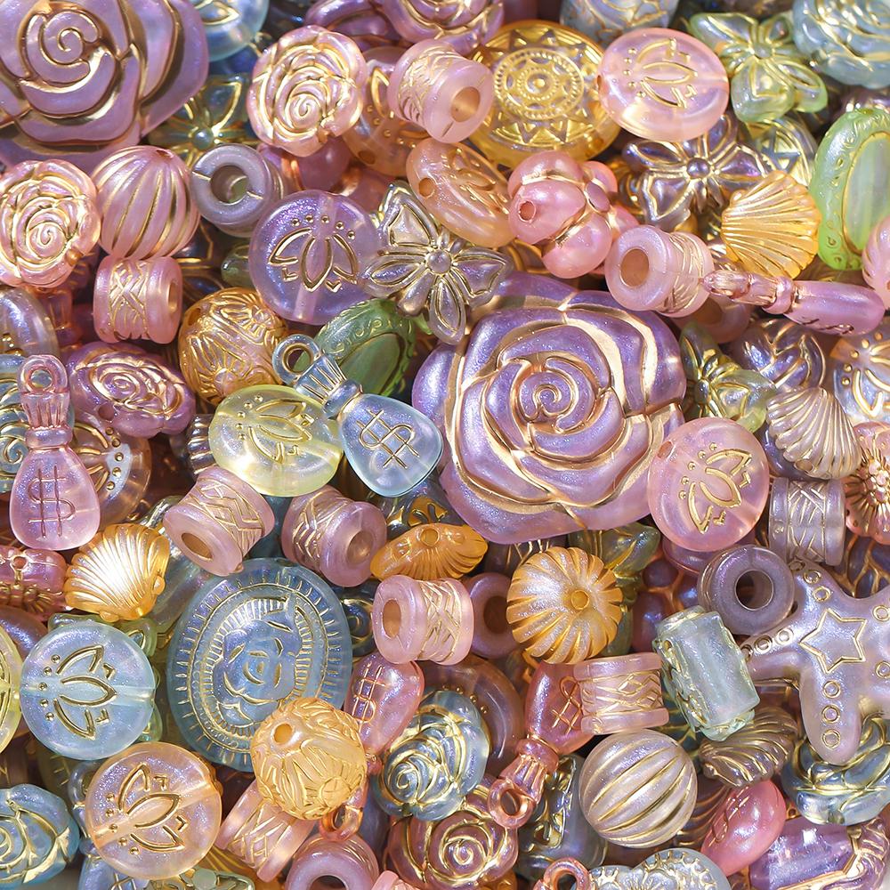 20g/Lot Mixed Classical Beads Acrylic Loose Spacer Bead for DIY Bracelet Beaded Material Jewelry Making Accessories Supplies