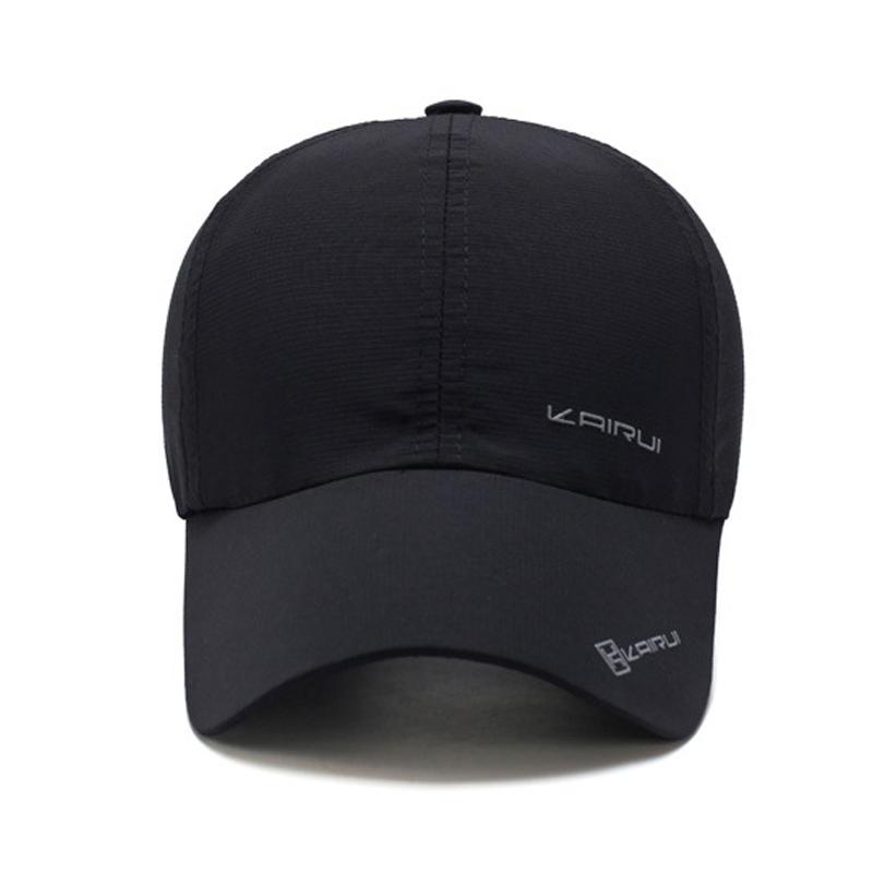 Schnelltrocknende Baseballkappe Leichte Atmungsaktive Dad Hat Sommer Sportkappe Strapback Hut Laufkappe Golfkappen