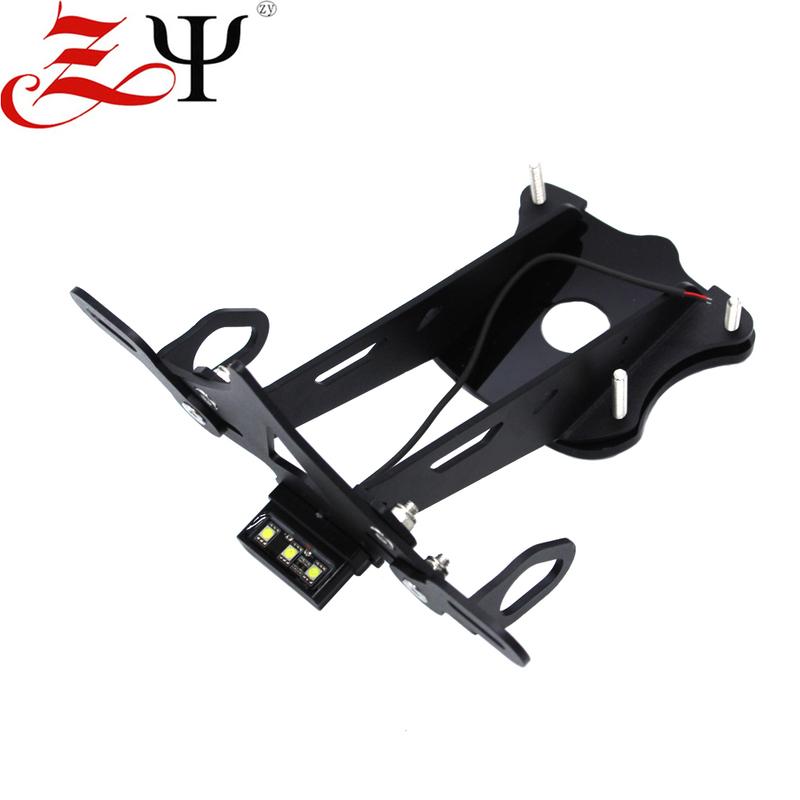 MT09 2021 License Plate Holder LED Light For YAMAHA MT-09 2021-2022 Motorcycle Rear Tail Tidy Fender Eliminator Kit Accessories